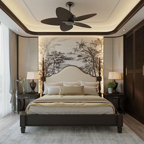 thiết kế nội thất phòng ngủ Đông Dương