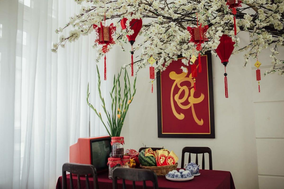 TRANG TRÍ PHÒNG KHÁCH NGÀY TẾT 2026 ĐẸP SANG TRỌNG & HÚT TÀI LỘC